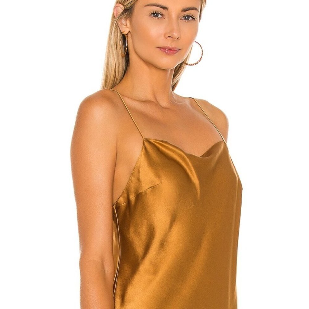 100% silk Dannijo camisole tank top size small in bronze